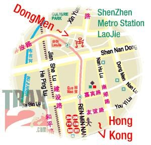 dongmen marked Shenzhen kort