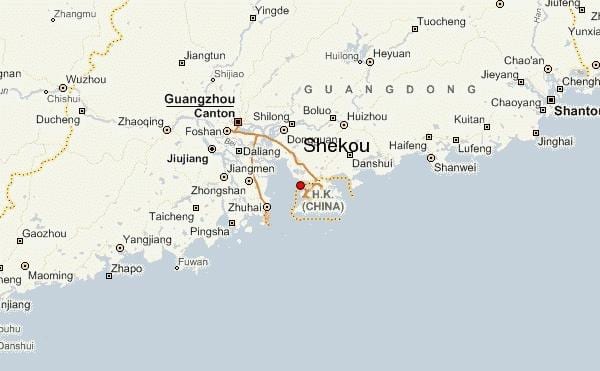 shekou Kina kort
