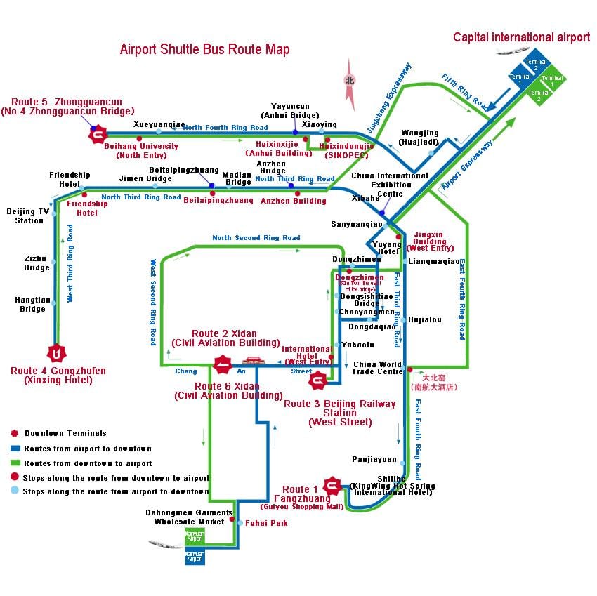 kort over Shenzhen bus