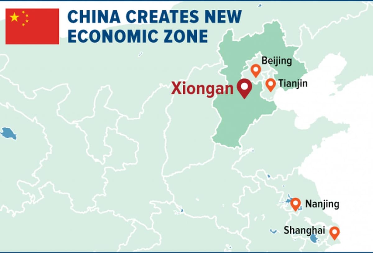 kort over Shenzhen særlige økonomiske zone