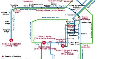 Kort over Shenzhen bus