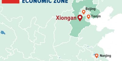 Kort over Shenzhen særlige økonomiske zone
