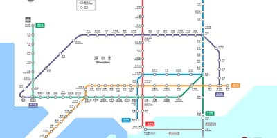 Shenzhen railway kort